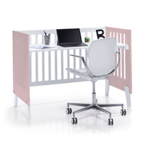 Habitación infantil bebés blanco y rosa pastel · Style Flamingo