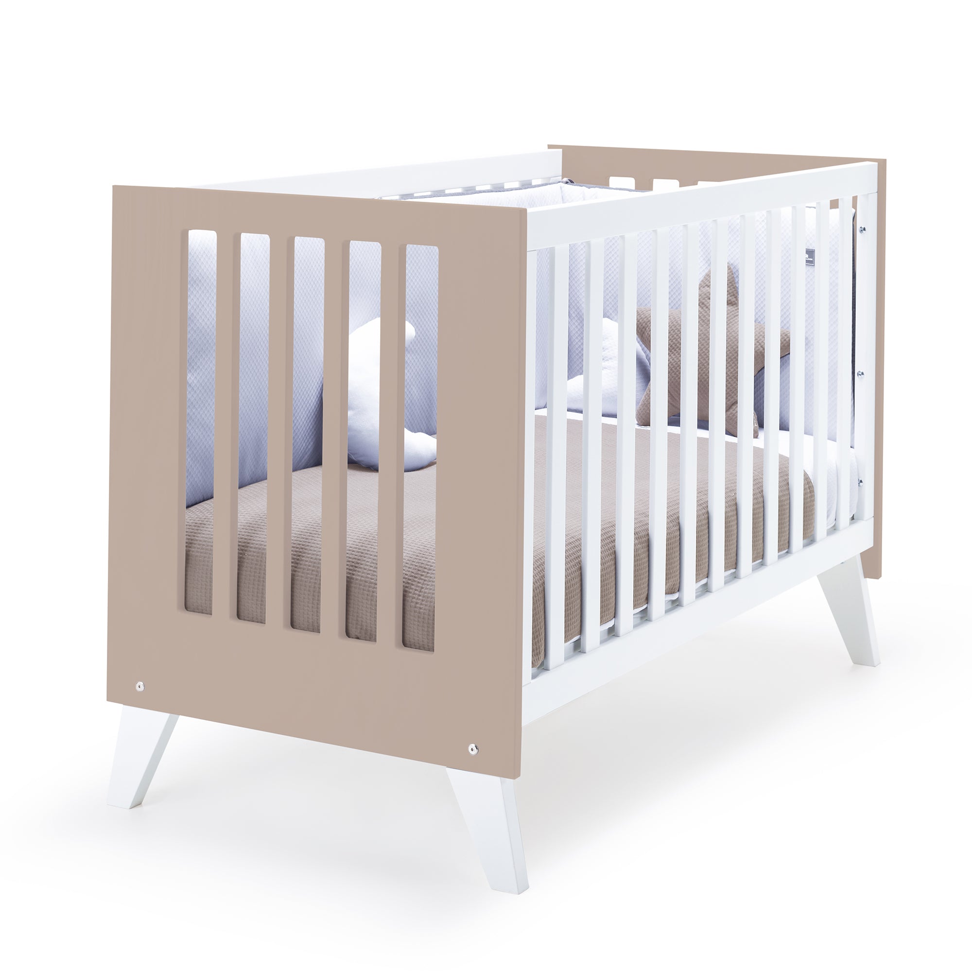 Minicuna y cuna todo en uno (7en1) blanca/beige · Nexo Tre Arena C187T-M7753