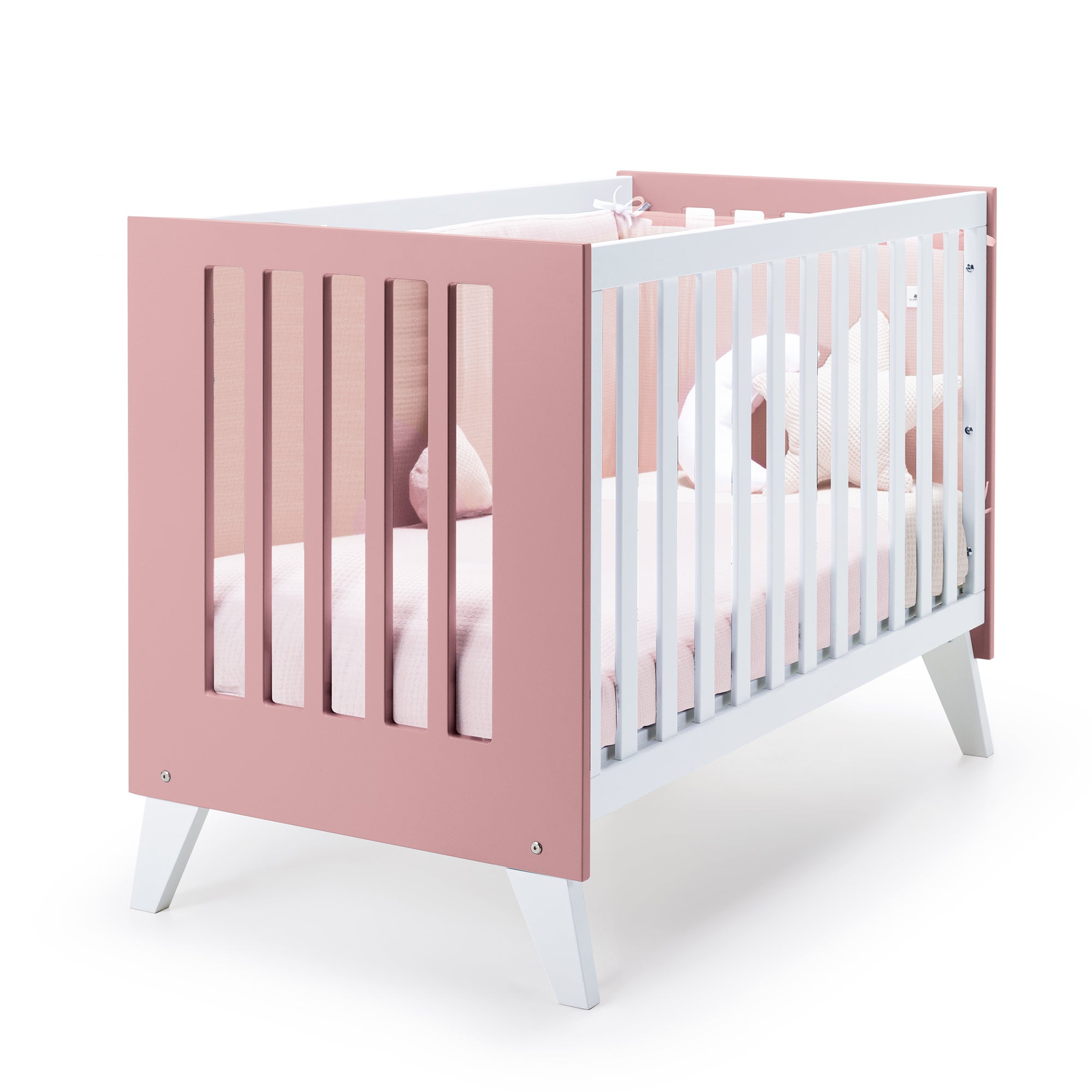 Cuna de colecho 60x120 cm (4en1) rosa · Nexo Due Quarzo C187D-M7759