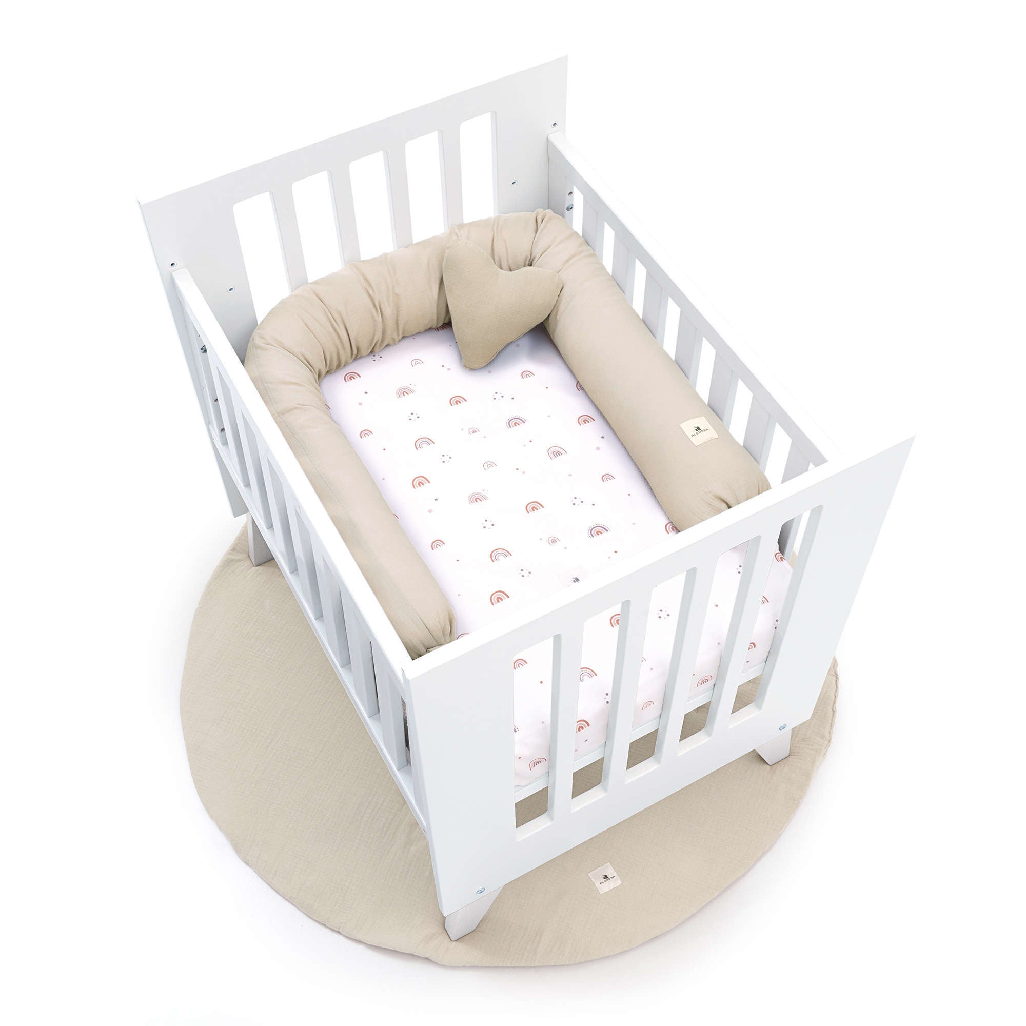 Minicuna 60x80 cm para colecho (5en1) blanca · Nexo Uno White C187A-M7700