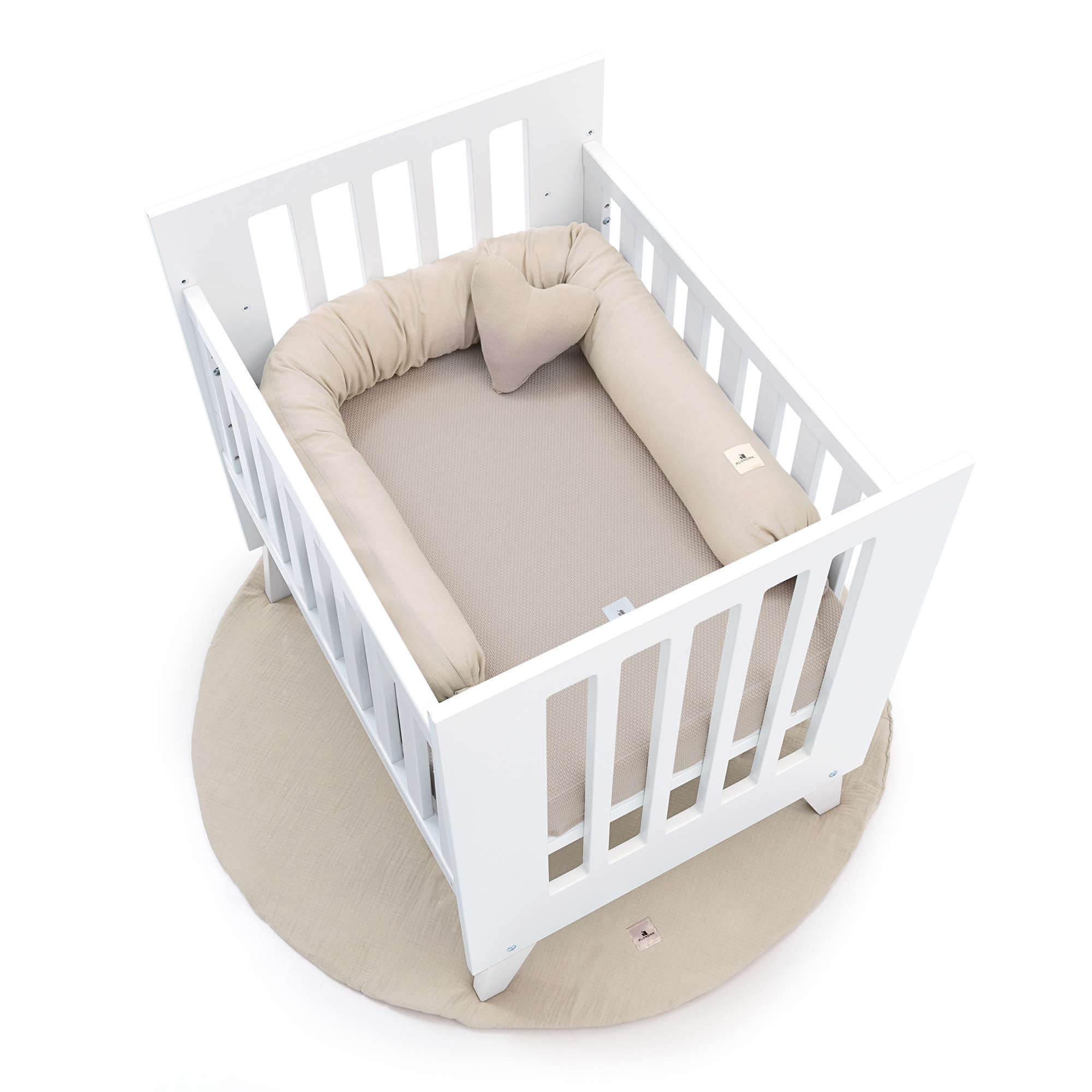 Minicuna 60x80 cm para colecho (5en1) blanca · Nexo Uno White C187A-M7700