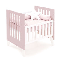 Minicuna 60x80 cm para colecho (5en1) blanca/rosa claro · Nexo Uno Flamingo C187A-M7742