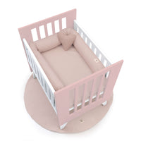 Minicuna 60x80 cm para colecho (5en1) blanca/rosa claro · Nexo Uno Flamingo C187A-M7742