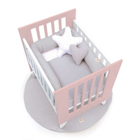 Minicuna 60x80 cm para colecho (5en1) blanca/rosa claro · Nexo Uno Flamingo C187A-M7742
