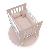 Minicuna 60x80 cm para colecho (5en1) blanca/beige · Nexo Uno Arena C187A-M7753