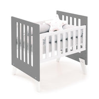 Minicuna y cuna todo en uno (7en1) blanca/antracita · Nexo Tre Antracita C187T-M7758