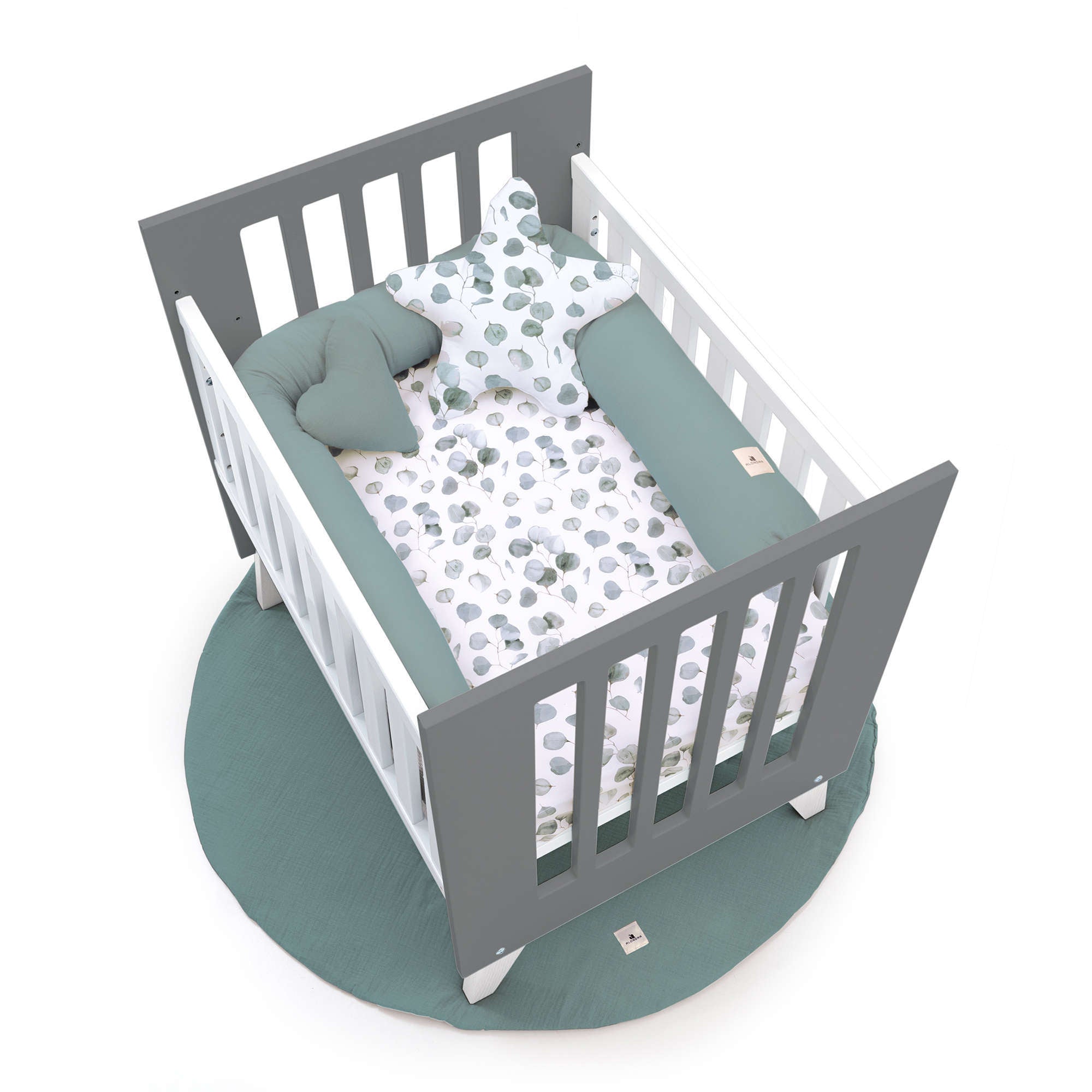 Minicuna 60x80 cm para colecho (5en1) blanca/antracita · Nexo Uno Antracita C187A-M7758