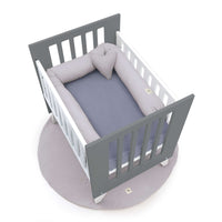 Minicuna 60x80 cm para colecho (5en1) blanca/antracita · Nexo Uno Antracita C187A-M7758