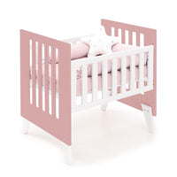 Minicuna y cuna todo en uno (7en1) blanca/rosa · Nexo Tre Quarzo C187T-M7759