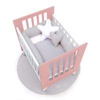 Minicuna 60x80 cm para colecho (5en1) blanca/rosa · Nexo Uno Quarzo C187A-M7759