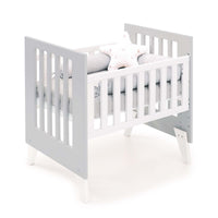 Minicuna y cuna todo en uno (7en1) blanca/gris · Nexo Tre Grey C187T-M7778