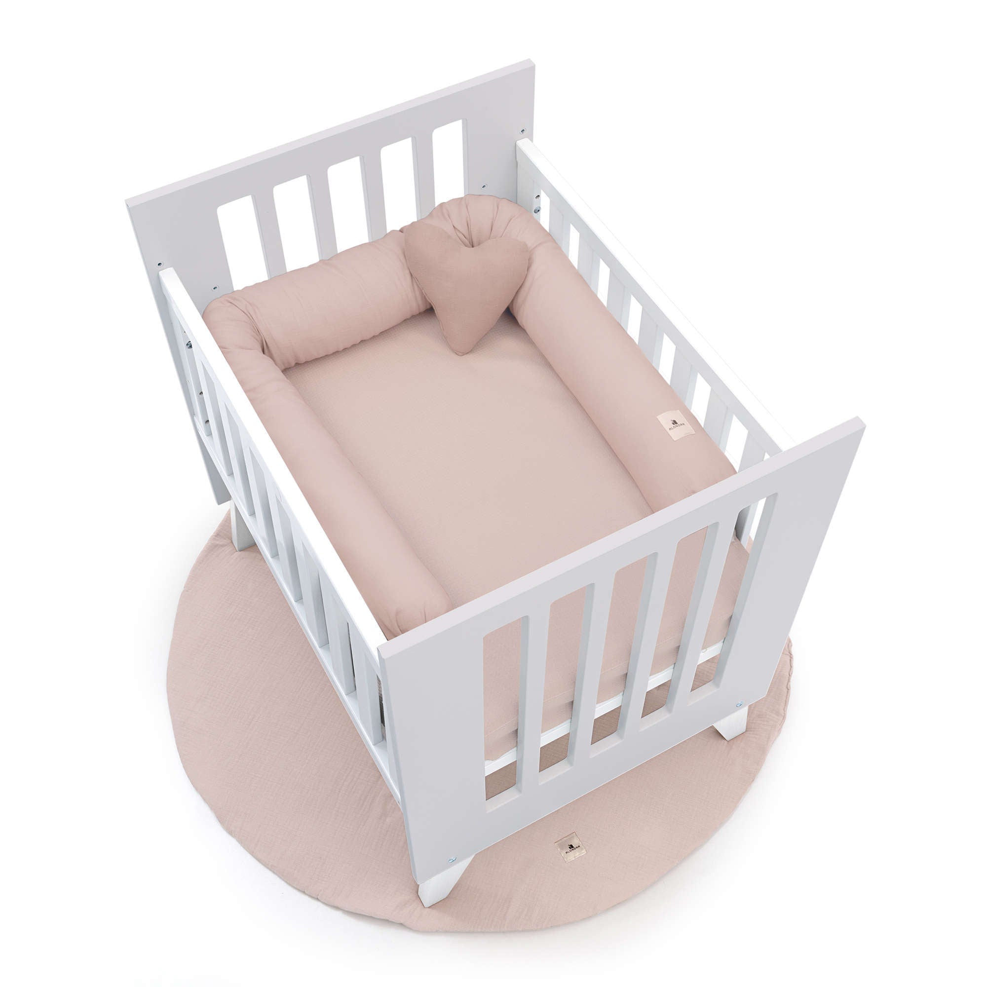 Minicuna 60x80 cm para colecho (5en1) blanca/gris · Nexo Uno Grey C187A-M7778