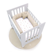 Minicuna 60x80 cm para colecho (5en1) blanca/gris · Nexo Uno Grey C187A-M7778