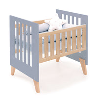 Minicuna colecho 60x80 cm (5en1) madera/azul · Nexor Uno Blu denim C187RA-M4195