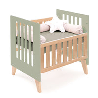 Minicuna convertible en cuna (7en1) madera/verde-oliva · Nexor Tre Erba C187RT-M5695