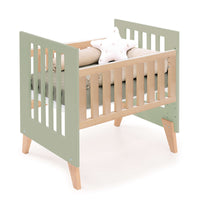 Minicuna convertible en cuna (7en1) madera/verde-oliva · Nexor Tre Erba C187RT-M5695