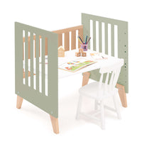 Minicuna convertible en cuna (7en1) madera/verde-oliva · Nexor Tre Erba C187RT-M5695