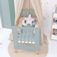 Minicuna colecho 60x80 cm (5en1) madera/verde · Nexor Uno Eucalyptus C187RA-M5795