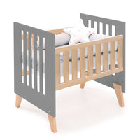 Minicuna convertible en cuna (7en1) madera/antracita · Nexor Tre Antracita C187RT-M5895