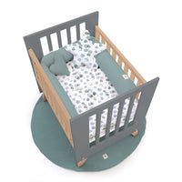 Minicuna colecho 60x80 cm (5en1) madera/antracita · Nexor Uno Antracita C187RA-M5895