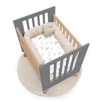 Minicuna colecho 60x80 cm (5en1) madera/antracita · Nexor Uno Antracita C187RA-M5895