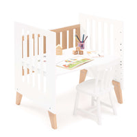 Minicuna colecho 60x80 cm (5en1) madera/blanca · Nexor Uno White C187RA-M7795