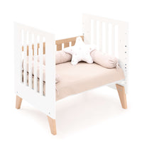 Minicuna colecho 60x80 cm (5en1) madera/blanca · Nexor Uno White C187RA-M7795
