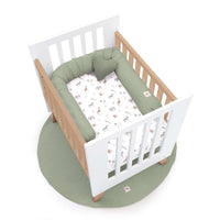 Minicuna colecho 60x80 cm (5en1) madera/blanca · Nexor Uno White C187RA-M7795