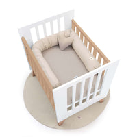 Minicuna colecho 60x80 cm (5en1) madera/blanca · Nexor Uno White C187RA-M7795