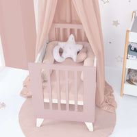 Minicuna 60x80 cm para colecho (5en1) blanca/rosa claro · Nexo Uno Flamingo C187A-M7742