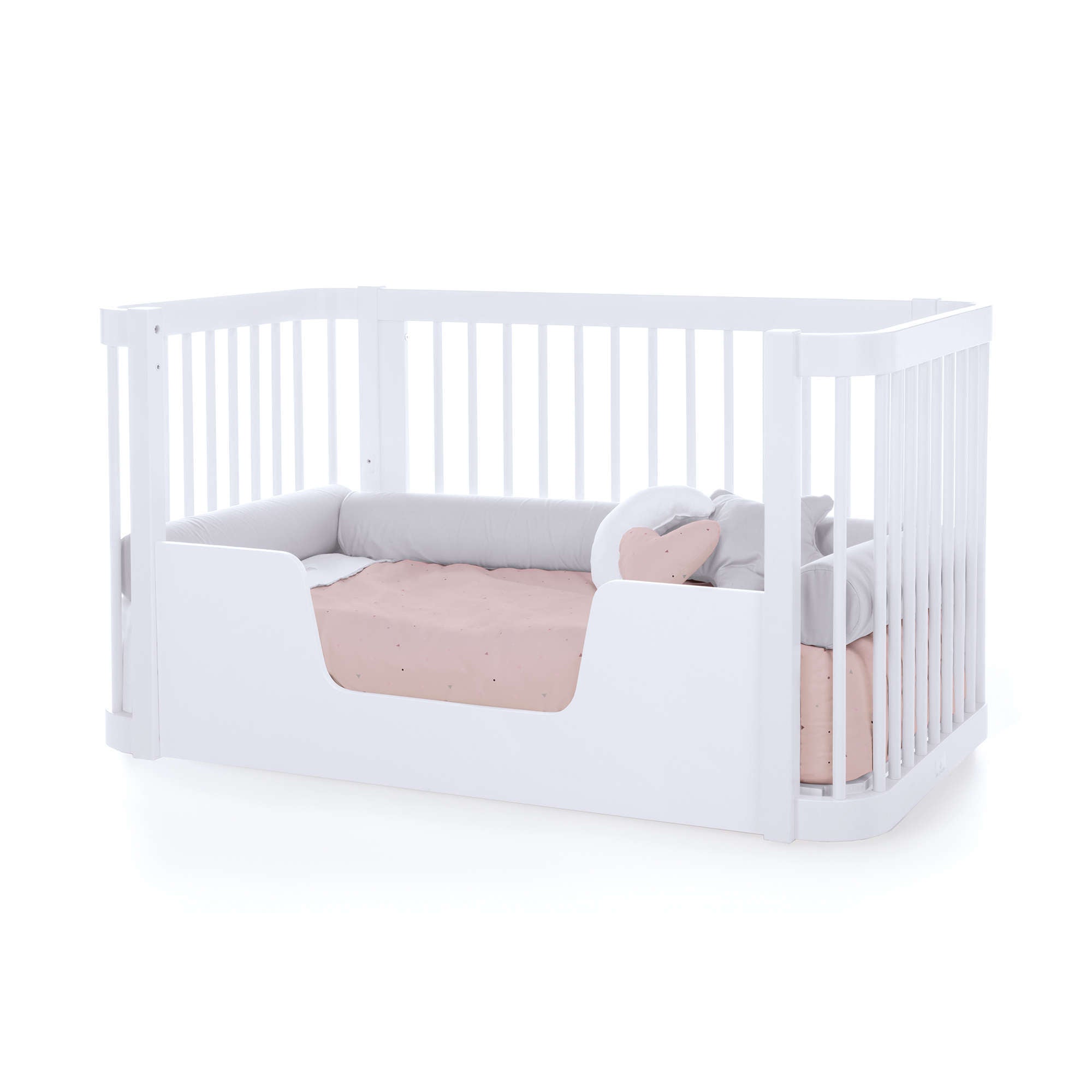 Cuna-Cama para bebé 70x140 cm (3en1) blanca · Crea Due Bianco C300-M1100