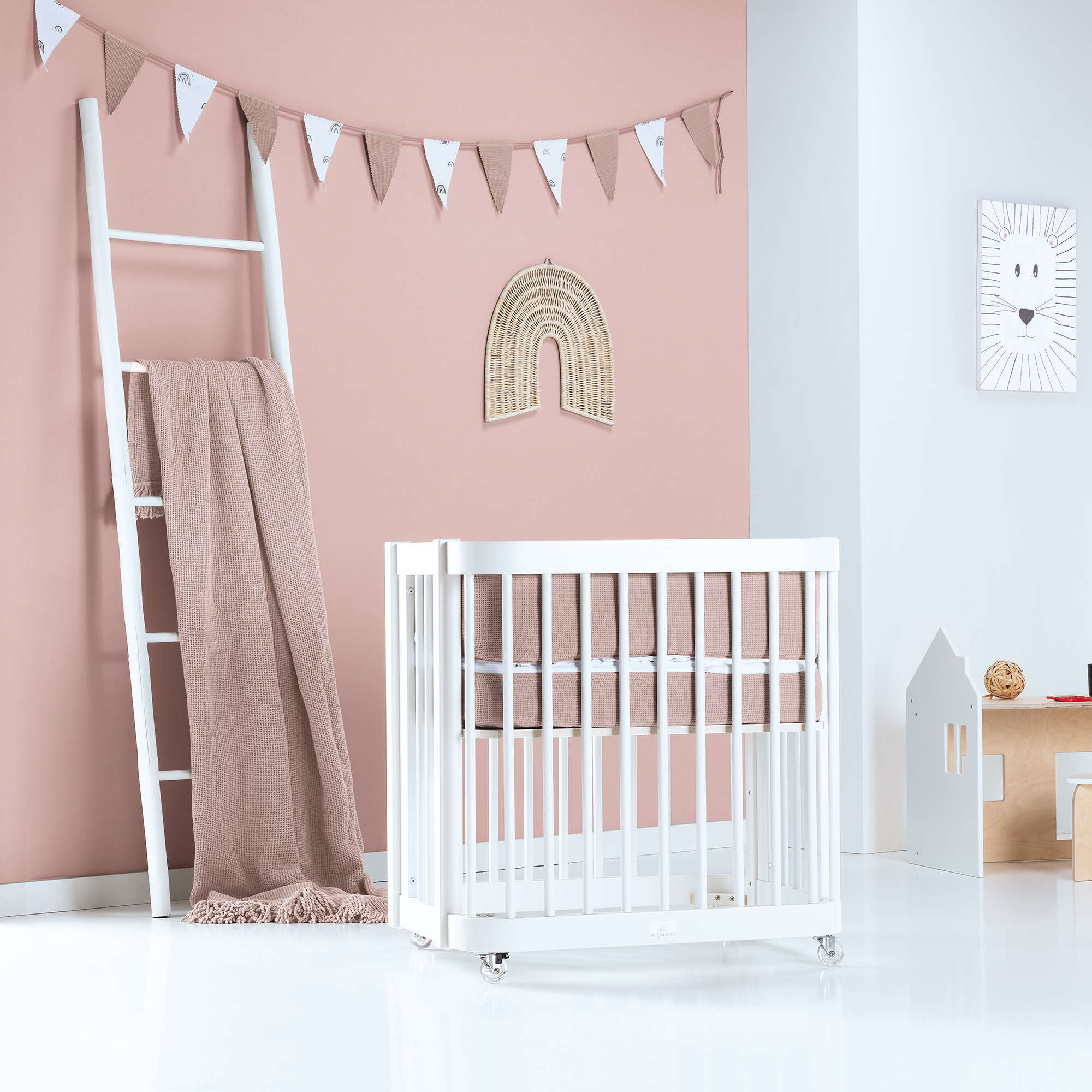 Minicuna, cuna 3 en 1 y cama (4en1) blanca · Crea Tre Bianco C301-M1100
