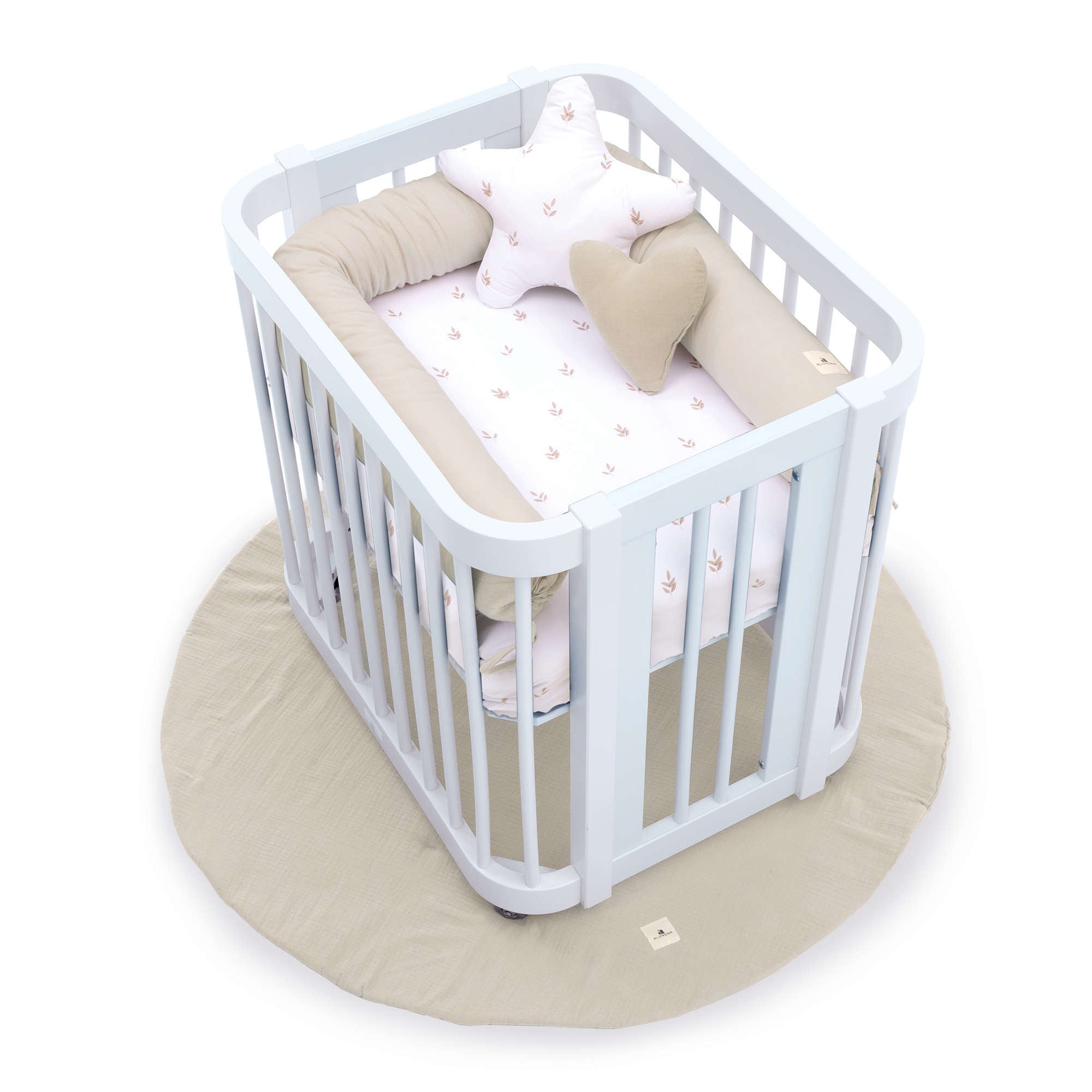 Minicuna colecho ovalada 55x70 cm blanca · Crea Uno Bianco C304-M1100