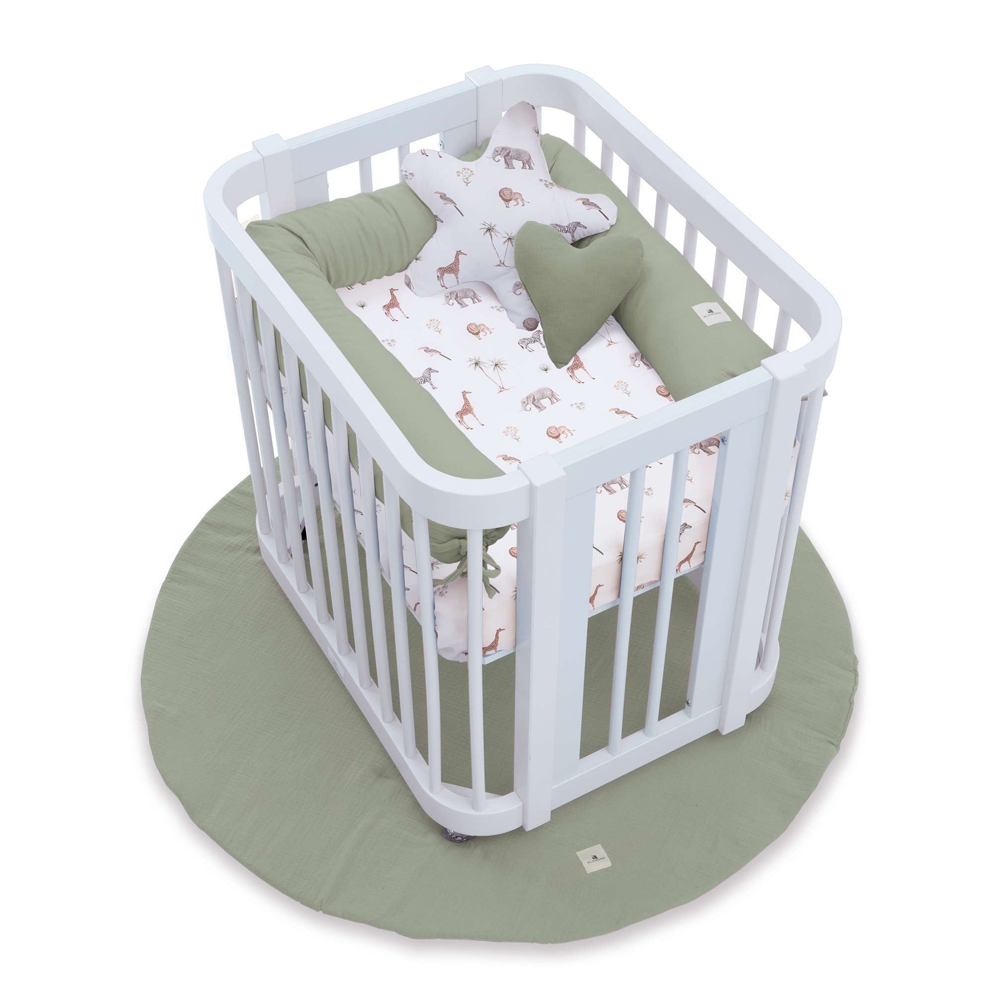 Minicuna colecho ovalada 55x70 cm blanca · Crea Uno Bianco C304-M1100