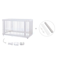 Cuna-Cama para bebé 70x140 cm (3en1) blanca · Crea Due Bianco C300-M1100