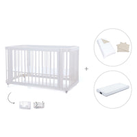 Cuna-Cama para bebé 70x140 cm (3en1) blanca · Crea Due Bianco C300-M1100