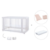 Cuna-Cama para bebé 70x140 cm (3en1) blanca · Crea Due Bianco C300-M1100