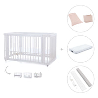 Cuna-Cama para bebé 70x140 cm (3en1) blanca · Crea Due Bianco C300-M1100