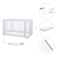 Cuna-Cama para bebé 70x140 cm (3en1) blanca · Crea Due Bianco C300-M1100