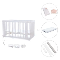 Cuna-Cama para bebé 70x140 cm (3en1) blanca · Crea Due Bianco C300-M1100