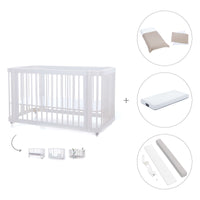 Cuna-Cama para bebé 70x140 cm (3en1) blanca · Crea Due Bianco C300-M1100