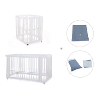Minicuna, cuna 3 en 1 y cama (4en1) blanca · Crea Tre Bianco C301-M1100