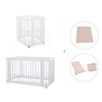 Minicuna, cuna 3 en 1 y cama (4en1) blanca · Crea Tre Bianco C301-M1100