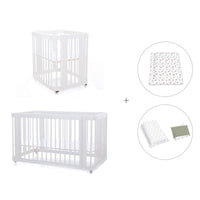 Minicuna, cuna 3 en 1 y cama (4en1) blanca · Crea Tre Bianco C301-M1100