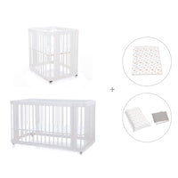 Minicuna, cuna 3 en 1 y cama (4en1) blanca · Crea Tre Bianco C301-M1100