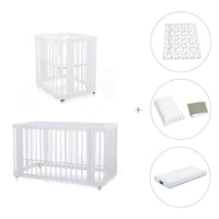 Minicuna, cuna 3 en 1 y cama (4en1) blanca · Crea Tre Bianco C301-M1100