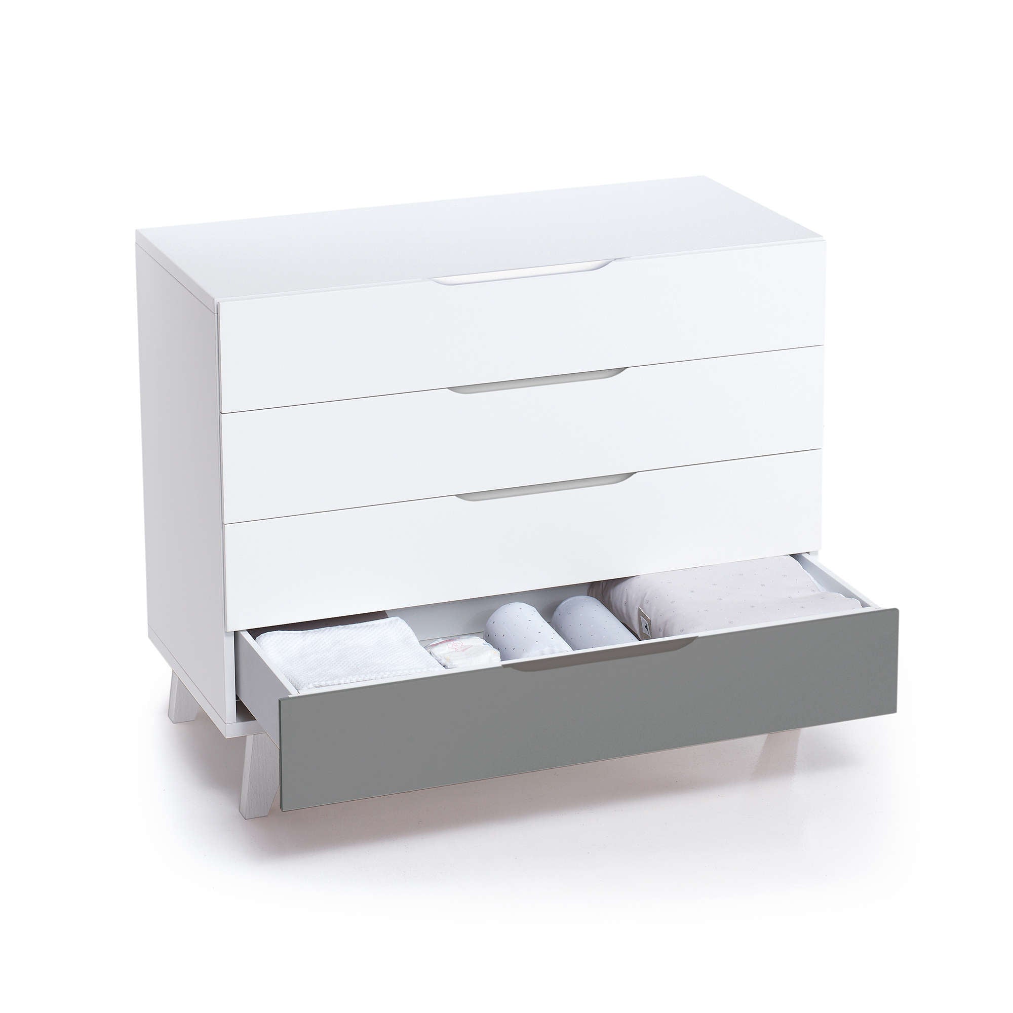 Dormitorio infantil grande en blanco/antracita · Style Plus+ Antracita