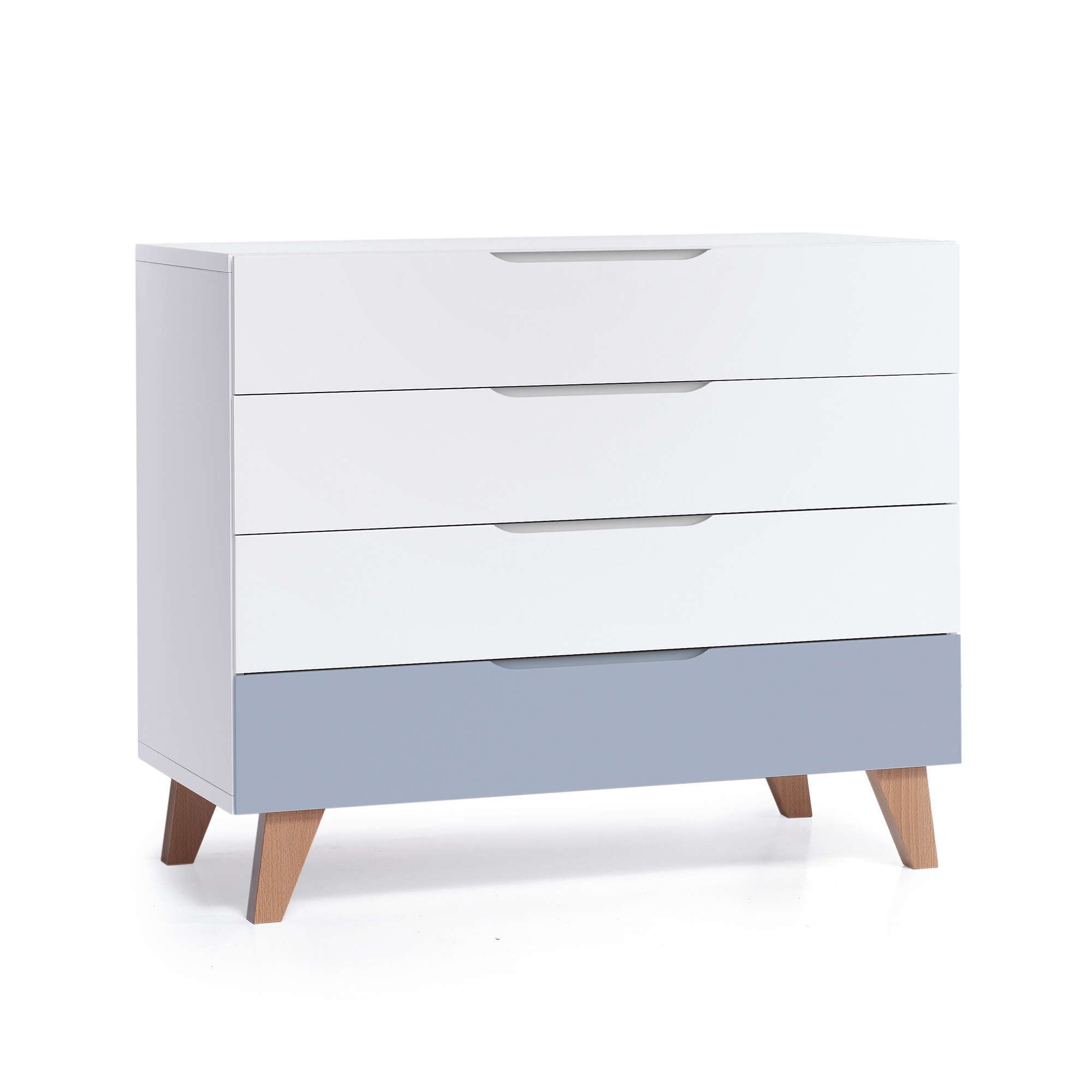 Cómoda infantil madera (4 cajones) estilo nórdico · Lifestyle D247R