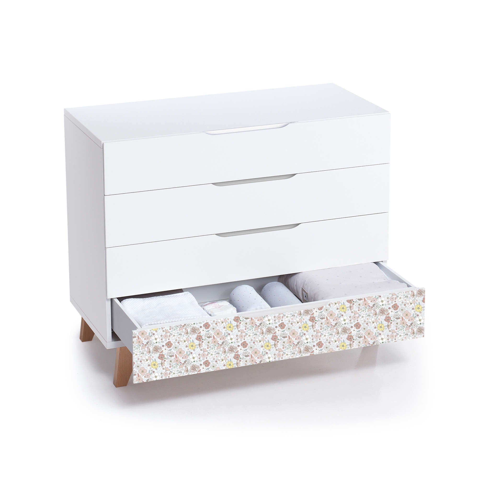 Set de cuna y cómoda infantil estilo floral para niñas · Lifestyle Liberty