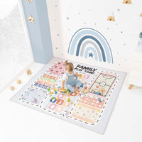 Alfombra de juegos infantil plegable (2 caras) 200x180 cm · Musgo FP118